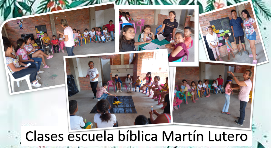 Bibelunterricht in der Missionsstation Martin Lutero